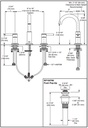 Delta 35749LF-CZ Widespread Bathroom Faucet 2L