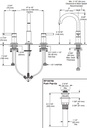Delta 35749LF-GZ Widespread Bathroom Faucet