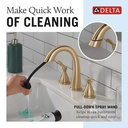 Delta 35775-CZPD-PR-DST Stryke Bath Collection Two Handle Widespreadh Pull Down Bathroo