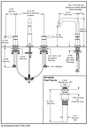 Delta 35849LF-CZ Widespread Bathroom Faucet 2L