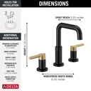 Delta 35849LF-GZ Widespread Bathroom Faucet