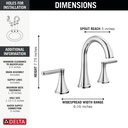 Delta 35860LF Greydon Widespread Bathroom Faucet 2L