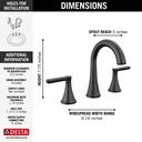 Delta 35860LF-BL Greydon Widespread Bathroom Faucet 2L
