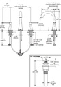 Delta 35860LF-BL Greydon Widespread Bathroom Faucet 2L