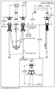 Delta 3587-PR-DST Two Handle Widespread Bathroom Faucet