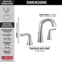 Delta 35890LF Larkin Widespread Bathroom Faucet 2L