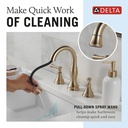 Delta 3597-CZPD-DST Cassidy Two Handle Widespread Pull Down Bathroom