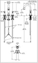 Delta 3597-CZPD-DST Cassidy Two Handle Widespread Pull Down Bathroom