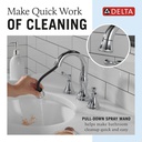 Delta 3597-PD-DST Cassidy Two Handle Widespread Pull Down Bathroom
