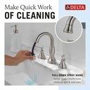 Delta 3597-SSPD-DST Cassidy Two Handle Widespread Pull Down Bathroom