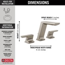 Delta 3599LF-SS-PR-MPU Widespread Faucet