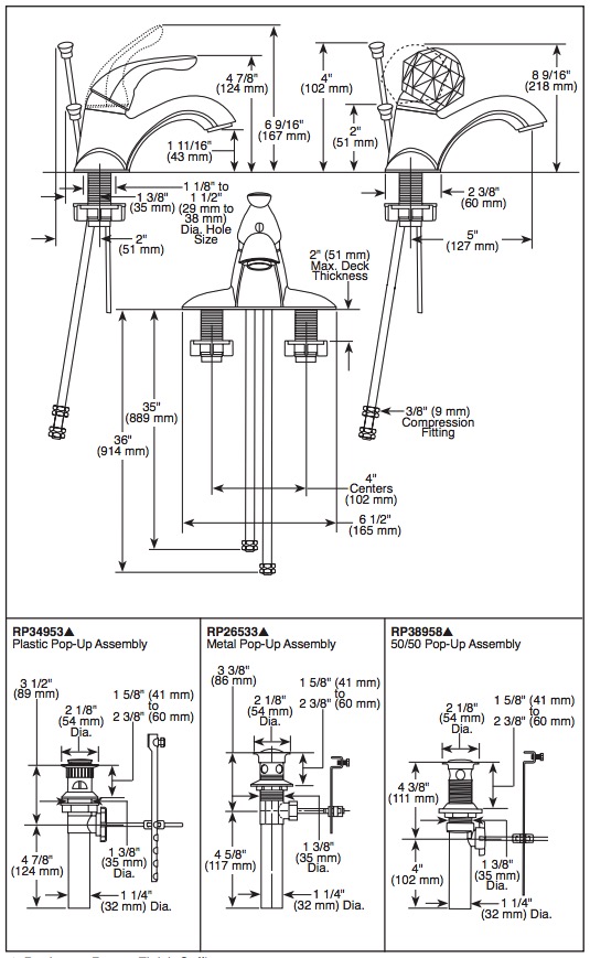 Delta 501-TP-DST Classic Lav Faucet 