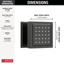 Delta 50150-BL Surface Mount Body Spray 
