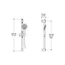 ALT 91483 Thermostatic Shower System 3 Functions Chrome 2