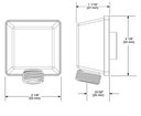 Delta 50570-BL Square Wall Elbow For Handshower Matte Black