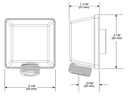 Delta 50570-KS-PR Square Wall Elbow For Handshower