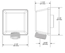 Delta 50570-PN-PR Square Wall Elbow For Handshower