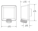 Delta 50570-SS-PR Square Wall Elbow For Handshower
