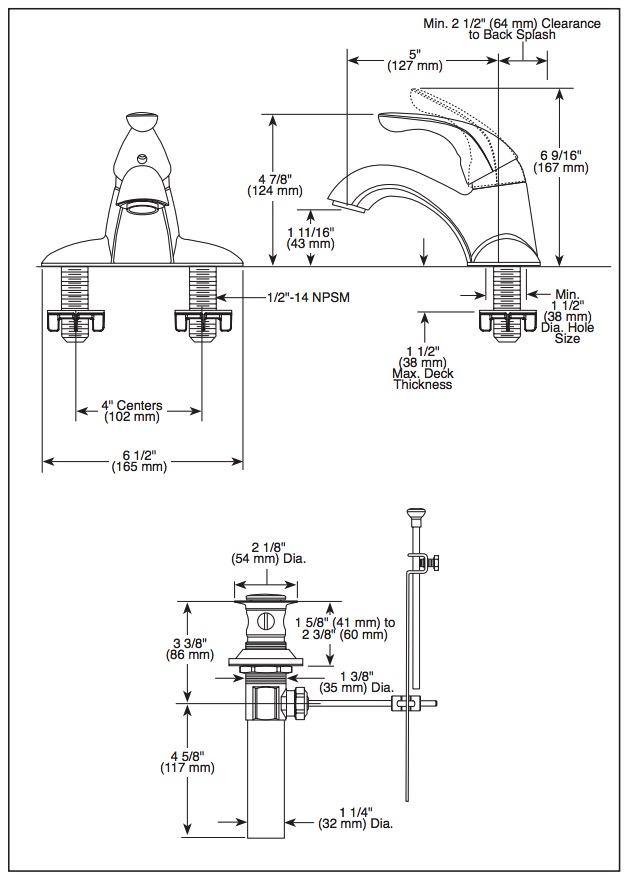 Delta 505LF Classic Single Hande Lavatory Faucet 