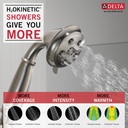 Delta 51308-SS Cassidy Slide Bar Handswr Round Trad. 3 Setting 