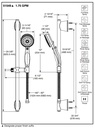 Delta 51549 Activtouch Slide Bar Hand Shower 