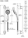 Delta 51549-RB Activtouch Slide Bar Hand Shower 