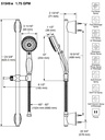 Delta 51549-SS Activtouch Slide Bar Hand Shower 