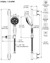 Delta 51559-SS Slide Bar Hand Shower 
