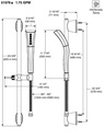 Delta 51579-RB Slide Bar Hand Shower 