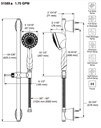 Delta 51589 Slide Bar Hand Shower 