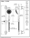 Delta 51589-SS Slide Bar Hand Shower 