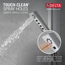 Delta 51799-PR 3-Setting H2Okinetic Slide Bar Handshower
