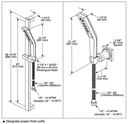 Delta 51799-PR 3-Setting H2Okinetic Slide Bar Handshower