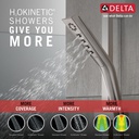 Delta 51799-SS-PR 3-Setting H2Okinetic Slide Bar Handshower