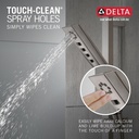 Delta 51799-SS-PR 3-Setting H2Okinetic Slide Bar Handshower