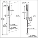 Delta 51808-SS-PR Slide Bar Mount Hand Shower 1.75 Gpm