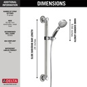 Delta 51900 Traditional Decorative Ada Shower Kit Traditional 