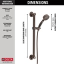 Delta 51900-RB Traditional Decorative Ada Shower Kit Traditional 