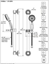 Delta 51900-RB Traditional Decorative Ada Shower Kit Traditional 