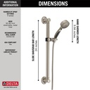 Delta 51900-SS Traditional Decorative Ada Shower Kit Traditional 