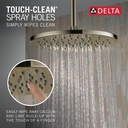 Delta 52158-PN-PR Sh 1.75 Gpm Raincan 12" 1S Metal