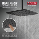 Delta 52159-BL Raincan Single-Setting 12" Metal Matte Black