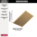 Delta 52159-CZ Raincan Single-Setting 12" Metal 