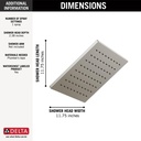 Delta 52159-SS-PR Raincan Single-Setting 12" Metal