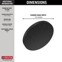 Delta 52160-BL H2Okinetic Ultrasoak Shower Head 
