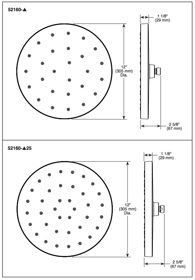 Delta 52160-BL H2Okinetic Ultrasoak Shower Head 