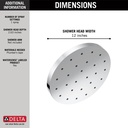 Delta 52160-PR H2Okinetic Ultrasoak Shower Head