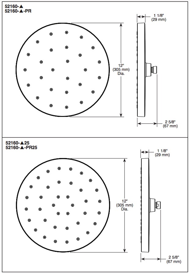 Delta 52160-PR H2Okinetic Ultrasoak Shower Head