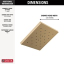 Delta 52161-CZ-PR H2Okinetic Ultrasoak Shower Head
