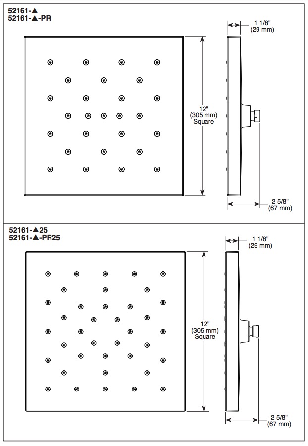 Delta 52161-CZ-PR H2Okinetic Ultrasoak Shower Head